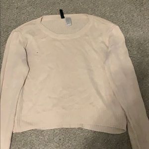 Very light pink sweater